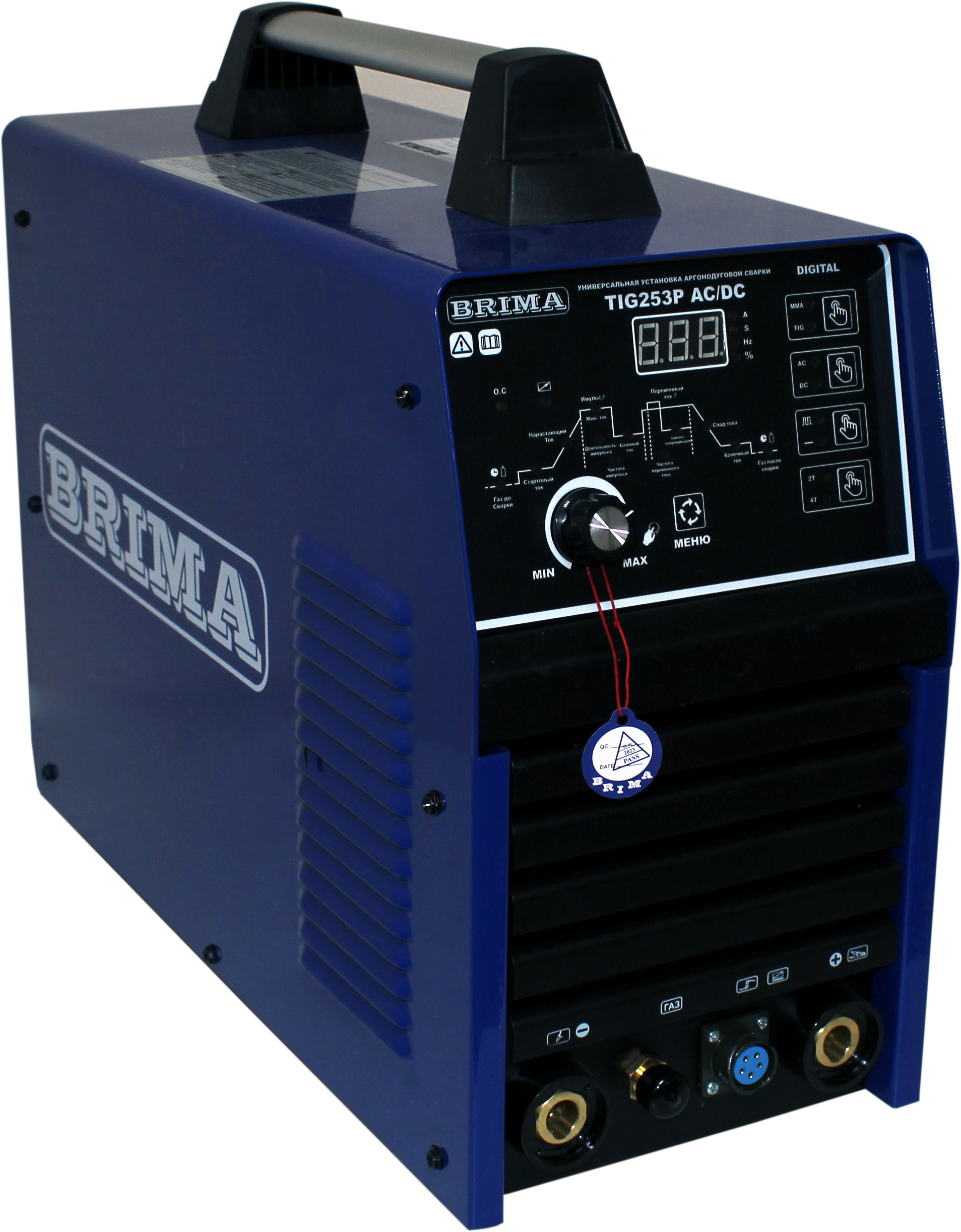 фотография УСТ-КА ИНВ. АРГОН-ДУГ.СВАРКИ "BRIMA" TIG 253P AC/DC  DIGITAL BRIMA
